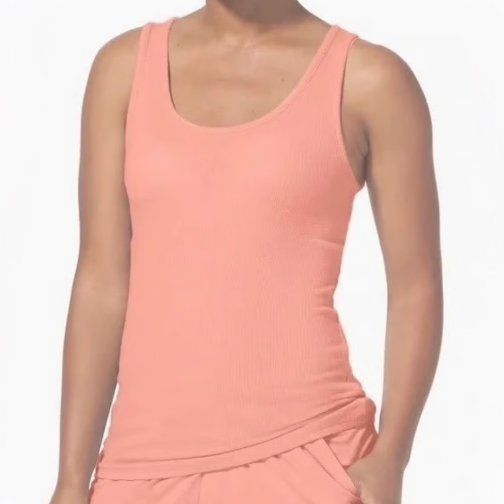 NWT Tommy John Women’s Ribbed Lounge Tank in Peach